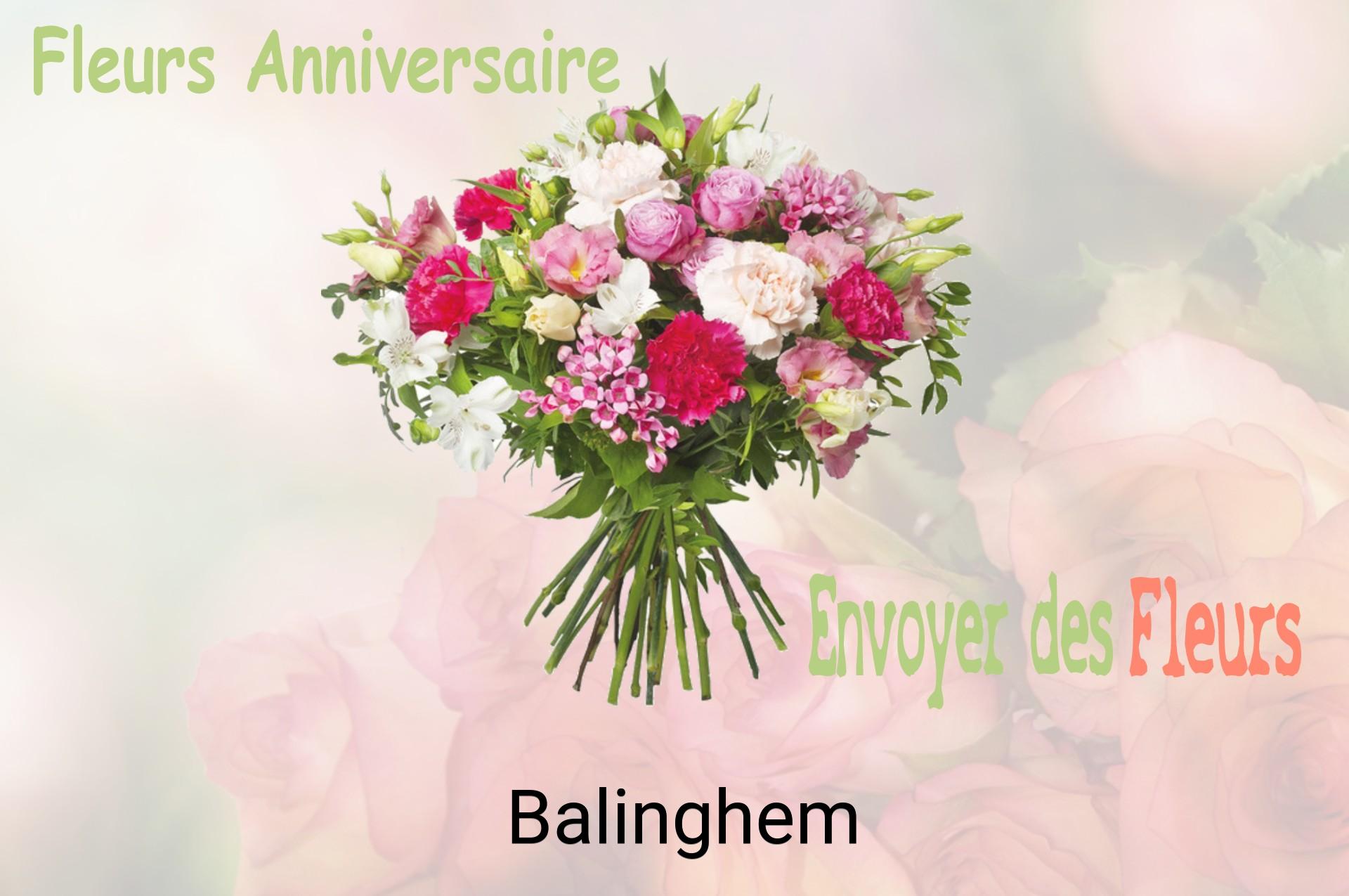 Bouquet de fleurs d’anniversaire livré à Balinghem