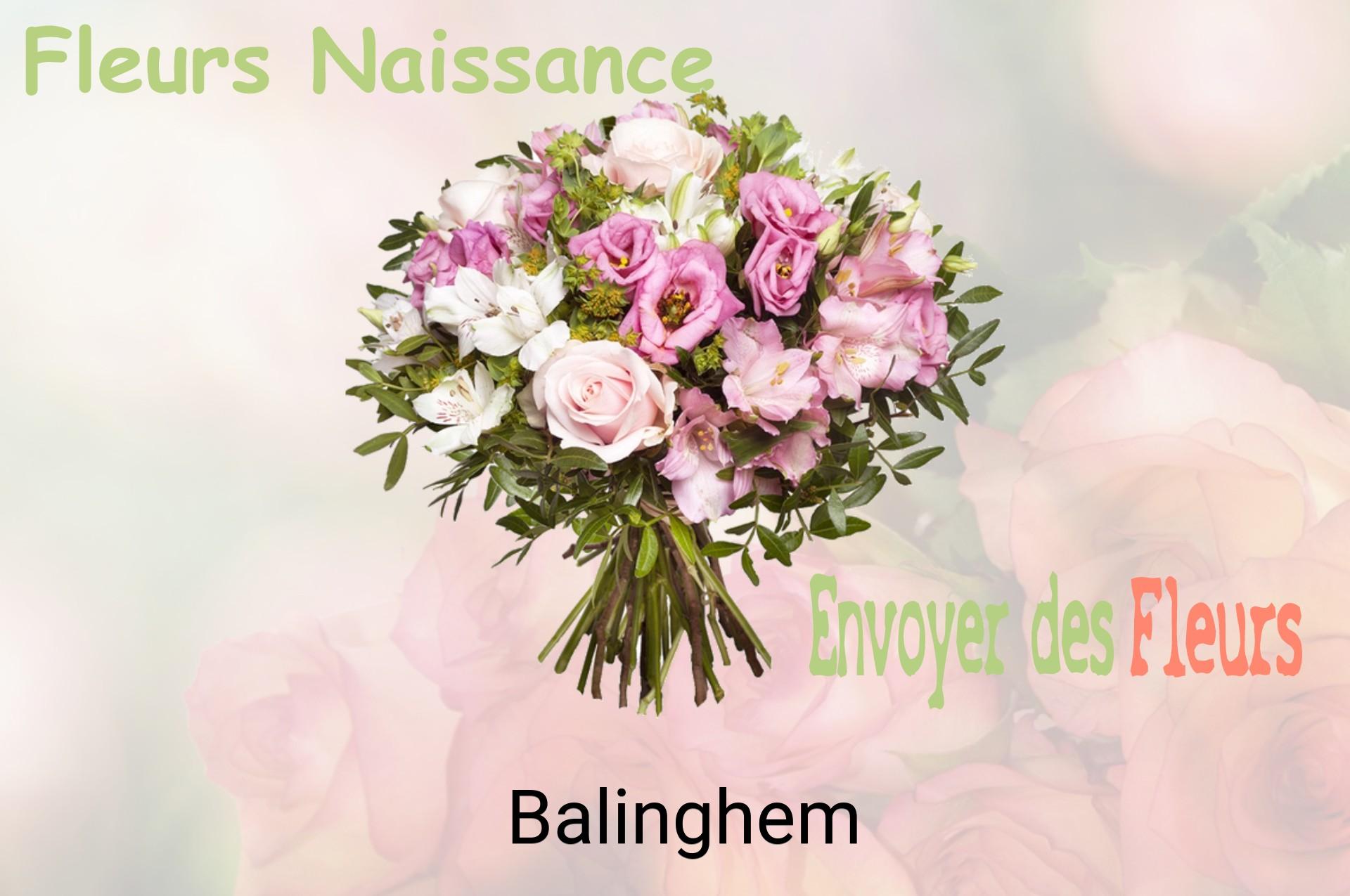 Bouquet de fleurs de naissance livré à Balinghem